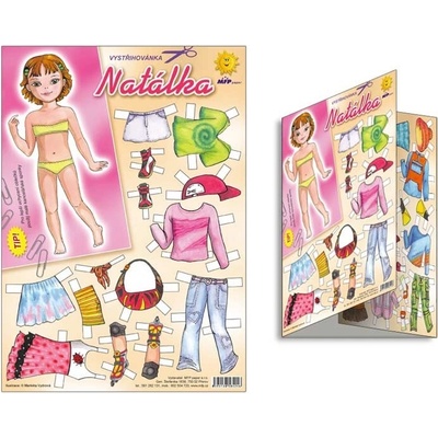 Vystřihovánka Natálka Vydrová Markéta