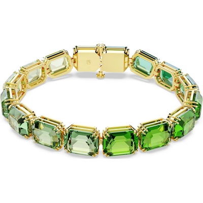 Swarovski Tenisový náramok so zelenými krištáľmi Millenia 5671258