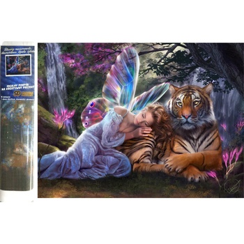 Norimpex - Puzzle Diamond Painting Motýlia víla 30x40cm - 1 - 39 piese