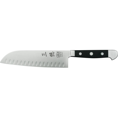 Güde Нож Santoku ALPHA POM, 18 см, черен, Güde (GUDE154618)