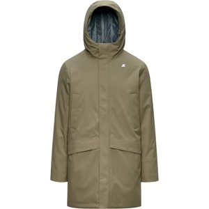 K-Way Мъжко яке парка K-Way Jarno Twill Marmotta Parka - Green Army / Blue Airforce - размер XXL (004-7029-0415)