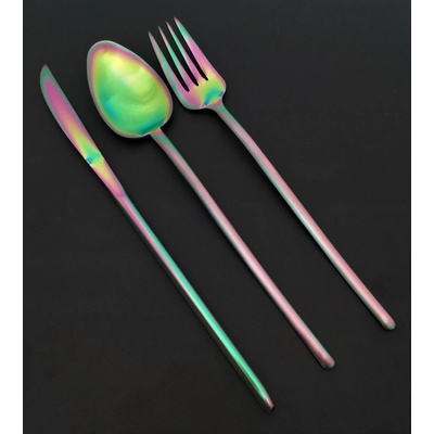 Herdmar (Португалия) Комплект прибори за хранене HERDMAR STICK с PVD покритие Rainbow (дъга) - 36 части (Herdmar 149-3036-0517-190-0073)