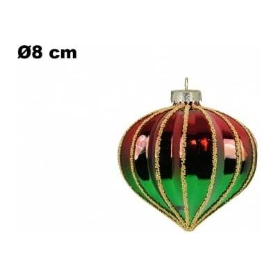 Crystal Bohemia Vianočná guľa - sada 6 ks 8 cm