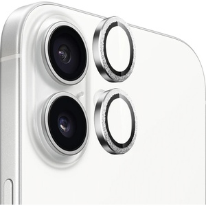 Blueo Протектор камера за iPhone 16 / iPhone 16 Plus - диамантено стъкло - сребърен диамант