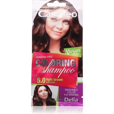 Delia Cosmetics Cameleo Coloring Shampoo tónovací šampon na vlasy odstín 5.0 Light Brown 40 ml