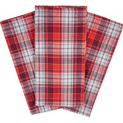 Home Elements Káro 50 x 70 cm 3 ks červenošedá – Zboží Dáma