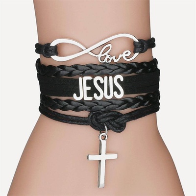 CAB náramok Love Jesus čierny DZEB0081-black