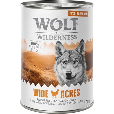Wolf of Wilderness Adult Single Protein Wide Acres kuracie 6 x 400 g