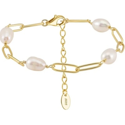 Majya stříbrný náramek SOMI pozlacený 11733