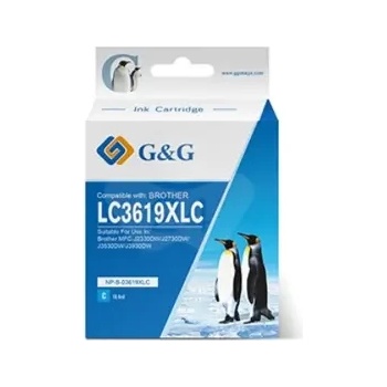 Image 1 of Compatible ГЛАВА ЗА BROTHER MFC J2330DW/J2730DW/J3530DW/J3930DW - Cyan - LC3619XLC (LC-3619XLC) - PN NP-B-03619XLC - G&G (200BRALC3619CGG)