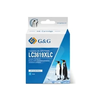 Compatible ГЛАВА ЗА BROTHER MFC J2330DW/J2730DW/J3530DW/J3930DW - Cyan - LC3619XLC (LC-3619XLC) - PN NP-B-03619XLC - G&G (200BRALC3619CGG)