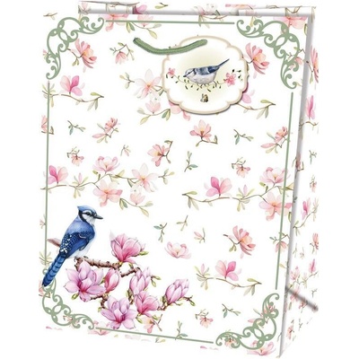 Taška dárková Maxi matt 26,7 x 13,7 x 33cm TL - motiv magnolie