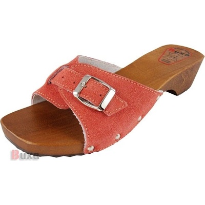 R70 červená brúsená koža