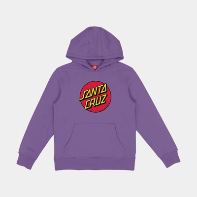 Santa Cruz Youth Classic Dot Hood Fresh Purple