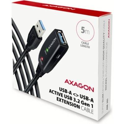 Axagon ADR-305 USB 3.2 Gen 1 A-M -> A-F aktivní prodlužovací / repeater, 5m