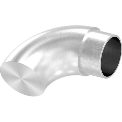 Feldmann Nerezové ukončenie madla zábradlia pr.42,4 mm 56202-320 oblé 90°, AISI 304 brus
