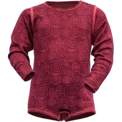 Devold DUO ACTIVE MERINO dětské body beetroot