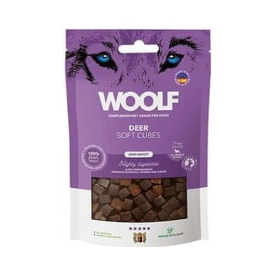 WOOLF Snack pochoutka Soft Cubes Deer 100 g