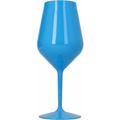 Gold plast pohár na víno plastový modrý 470 ml