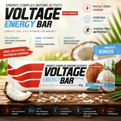 NUTREND VOLTAGE ENERGY BAR 65 g – Zbozi.Blesk.cz