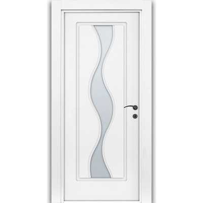 Uni Doors Интериорна врата Волна - остъклена - бяла (цена без монтаж)