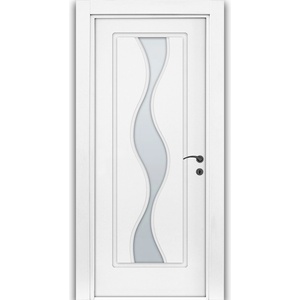 Uni Doors Интериорна врата Волна - остъклена - бяла (цена без монтаж)