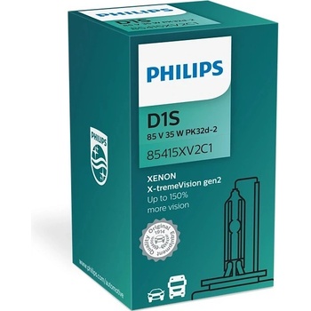 výbojka xenonová D1S 85V 35W PK32d-2 X-tremeVision PHILIPS - o 150% více světla