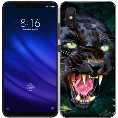 Pouzdro mmCase Gelové Xiaomi Mi 8 Pro - rozzuřený černý panter
