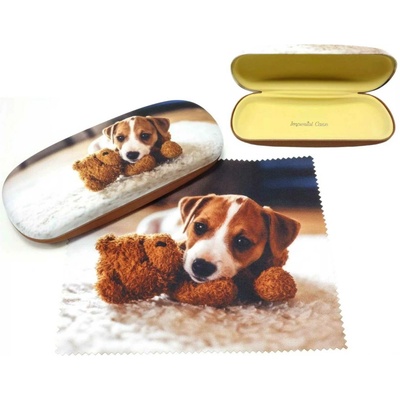Imperial Case pouzdro na dioptrické brýle Jack Russel a méďa