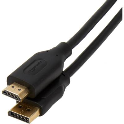 Amazon Basics DisplayPort to HDMI Cable, 5-pack, 3.04 m (10 ft), Black - DPH12M-10FT-5P