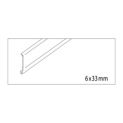 Hawa clipo 35 G kryt klipu klipového zakrytí délka 2500 mm hliník elox