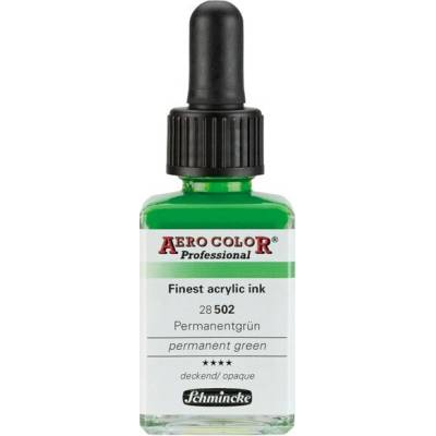 Schmincke Aero Color akrylový atrament Professional Standard 502 permanentná zelená