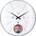 NeXtime Стенен часовник Duomo 50 Pendulum цветен (3541DI)
