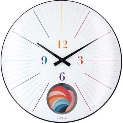 NeXtime Стенен часовник Duomo 50 Pendulum цветен (3541DI)