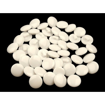 Pro Háčkování Knoflík kulatý smetanový 12,5 mm 10 ks