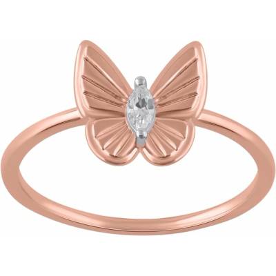 Eppi Zlatý prsteň s diamantom Rachel R49548