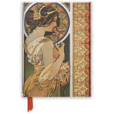 Flame Tree Publishing Co Ltd Mucha: Cowslip and Documents Decoratifs (Foiled Journal) | Flame Tree Studio