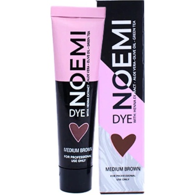 Noemi Lash & Brow Dye – hybridná farba na riasy a obočie tuba Medium Brown 15 ml