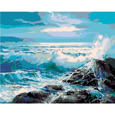 zuty Malování podle čísel Rozbouřené moře 100 x 80 cm bez rámu a bez vypnutí plátna