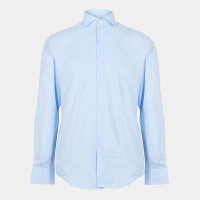 HUGO BOSS Риза с дълъг ръкав Boss Men's H Joe Spread Long Sleeve Oxford Shirt - Lt/Pastel Blue