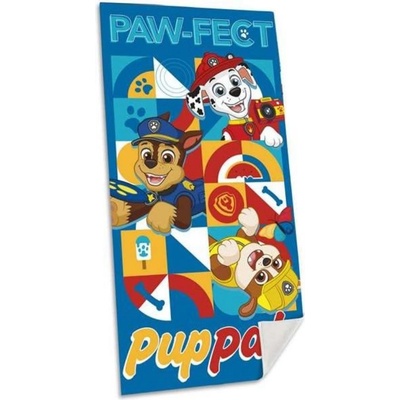 Kids Euroswan Paw Patrol Paw fect EWA19933PW plážová osuška modrá 70 x 140 cm