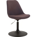 Design Shop Maverick B látka podnož kov černá matná Šedo hnědá Taupe