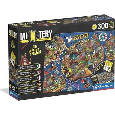 Clementoni MIXTERY Pirátský poklad 300 dielov