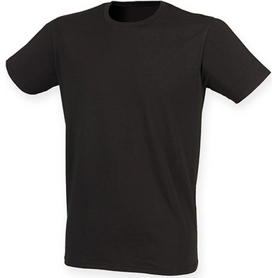 SF Men Prodloužené strečové triko Skin Fit s elastanem Černá