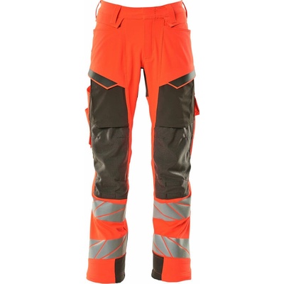 MASCOT ACCELERATE SAFE 19079-511-22218 Reflexné bezpečnostné nohavice HI-VIS reflexná červená/tmavý antracit