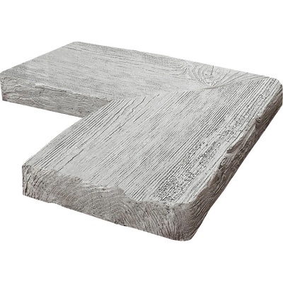 DITON Bazénový lem - vzor SMRK Velikost: 45 × 45 × 5, Varianta: Bazénový lem - vnitřní rohový Smrk arktic, Povrch: natur, reliéfní