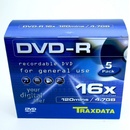 TRAXDATA DVD-R 4,7GB 16x, 5ks