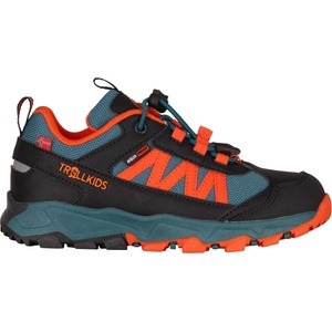 Trollkids Детски мултиспорт обувки Trollkids Kid's Tronfjell Hiker Low Multisport shoes - Stormy Blue / Flame Orange / Black - размер 37 (EU) (702-2415-1420)
