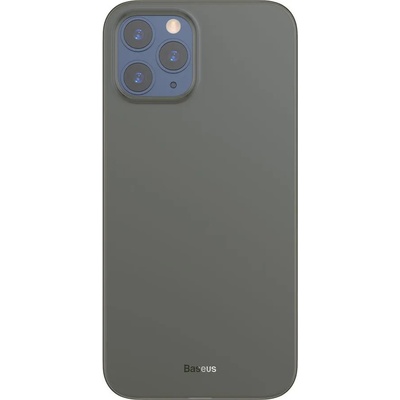 Baseus Тънък Матов Калъф за iPhone 12 Pro Max, Baseus Wing Case, Черен (6953156228122)