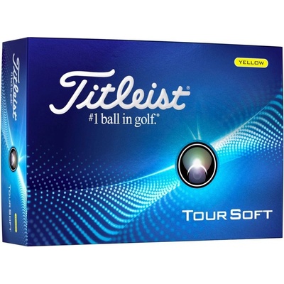 Titleist Tour Soft žluté 3 ks